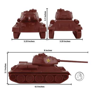 BMC CTS WW2 Soviet Tank Classic Toy Soldier Plastic Russian T34