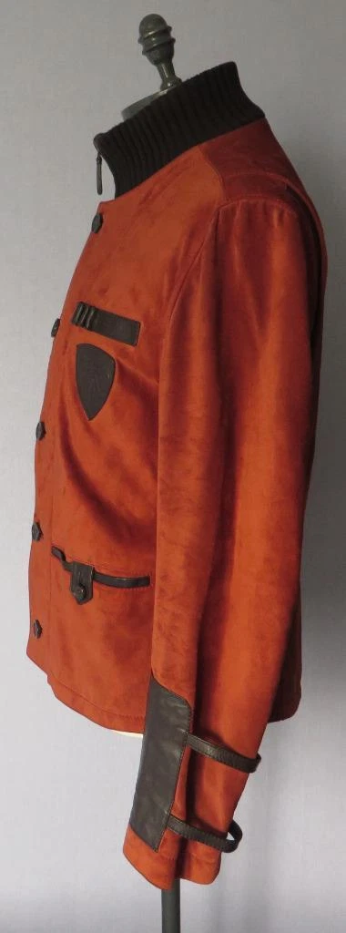 Giacca Gucci in pelle scamosciata rossa