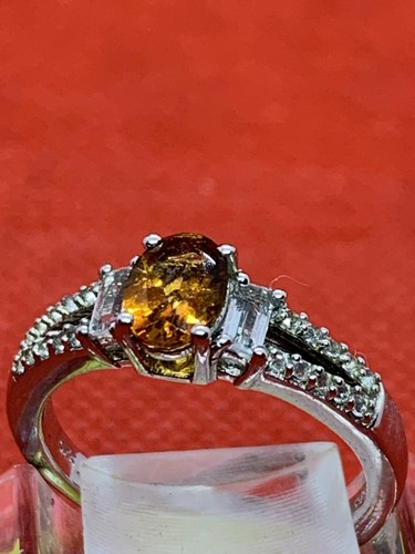 Serra Gaucha Citrine with Topaz Ring-Very Pretty - Picture 6 of 7