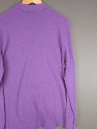 Vineyard Vines Long Sleeve Purple Polo Shirt Men's Size Large 100% Cotton - Picture 12 of 12