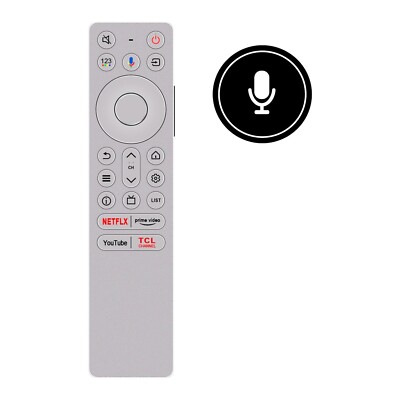 RC933 FUB1 Voice Replaced Remote for TCL 4K Smart TV 98X955 75C855 85C855 55C755