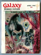 Vintage April 1952 GALAXY SCIENCE FICTION Magazine MOON is GREEN by Fritz LEIBER