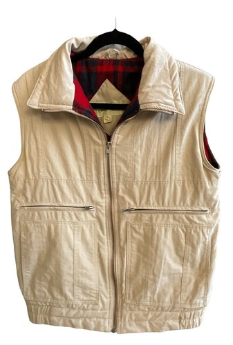 VTG Mens St Johns Bay Vest Tan Small 