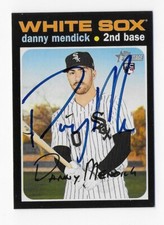 2020 HERITAGE #523 DANNY MENDICK WHITE SOX AUTOGRAPHED SIGNED BASEBALL CARD RC