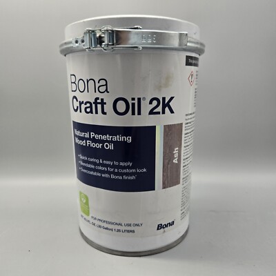 Ash Bona Craft Oil 2K Wood Floor Oil 1.25 Liter Size