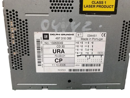 497316088 Sistema Audio/Radio Cd para OPEL ZAFIRA B Cosmo 2012 237418 - Imagen 3 de 9