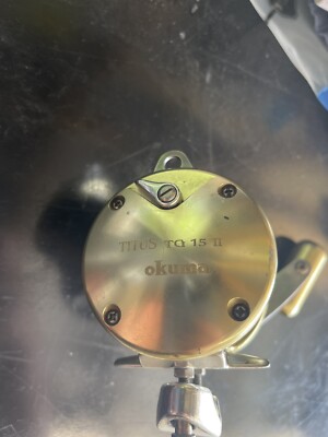 okuma TITUS TG 15 II リール Okuma Titus Gold Tg15Ii Two-Speed Boat Fishing Reel