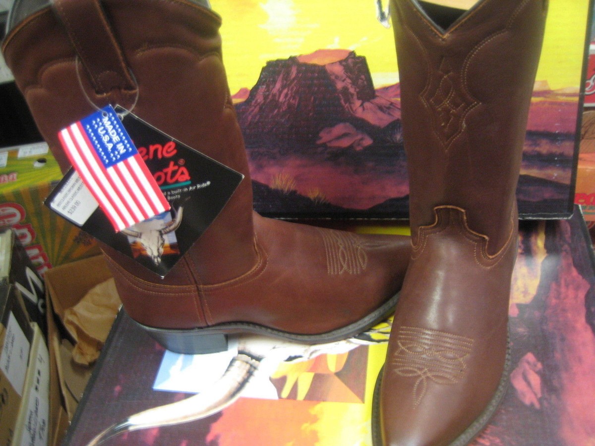 Men's Abilene Western Brown Leather Boot 6503 made in USA | eBay