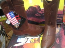 Men's Abilene Western Brown Leather Boot 6503 made in USA