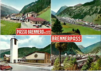 Vintage Postcard Brenner Pass Passo Brennero Salvalaio & Borella Italy Austria