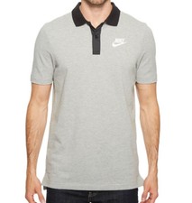 Nike Men's Sportswear Advance 15 Grey/Black Polo Shirt 833861-063 Sizes S/M/L