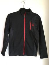 Awesome Youth L Black with Red Trim Spyder Jacket Zip Front