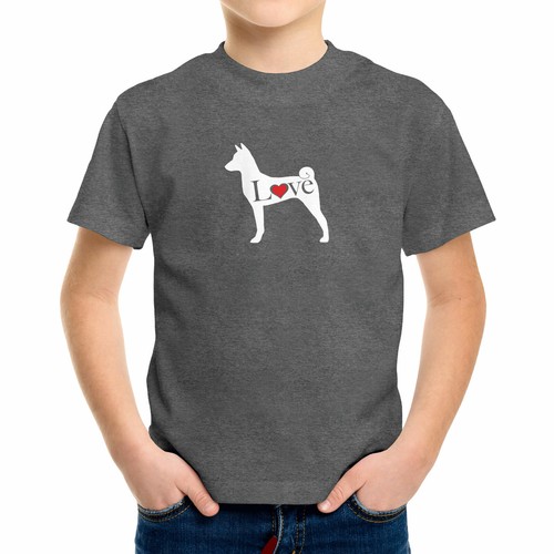Love Basenji Dog Lover Toddler Kids Youth T-Shirt Graphic African Barkless Bush - Picture 25 of 25