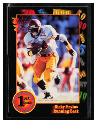 1991 Wild Card Draft 1st Edition #37 Ricky Ervins | eBay