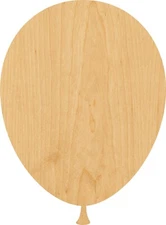 Balloon Outline Laser Cut Out Wood Shape Craft Supply - Woodcraft Cutout