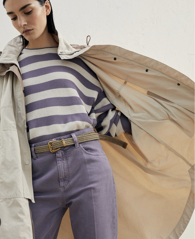 【関税&送料込】Brunello Cucinelli Trench In Nylon Brunello Cucinelli Wrap Belted Trench | italist