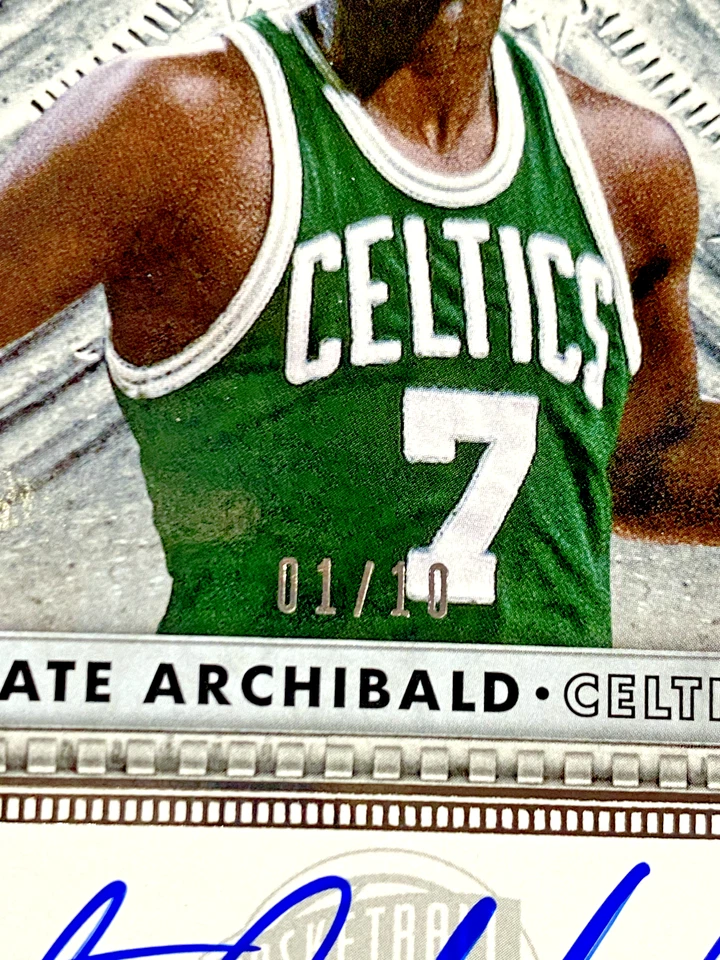 2013 CRUSADE SULTAN OF SPRINGFIELD AUTO # 1/10 NATE ARCHIBALD CELTICS FREE SHIP - Image 2 of 3