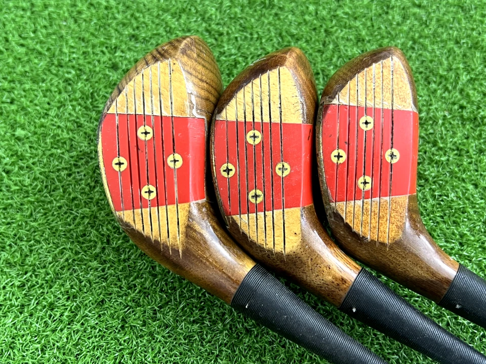 TONEY PENNA B&M PERSIMMON 3 4 5 WOOD SET Right Steel Dynamic Instant-Action #2 - Image 4 of 4