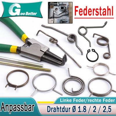 Türschloss Feder Schliesszylinder Reparatur Drehfeder/Schenkelfeder/Torsionsfede