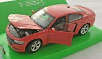 Blitz Versand Dodge Charger R/T 2016 Rot / Red 1:24 Welly Modell Auto Neu Ovp