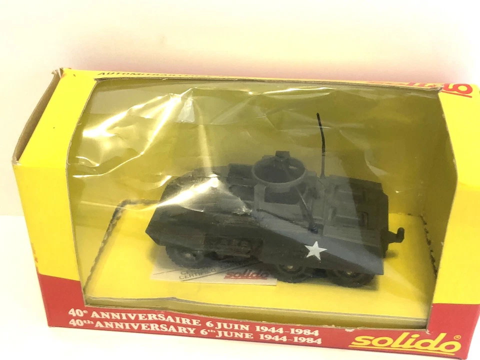 Solido US Army M20 Combat Car-Diecast 1:50 1984 WW II 40th Anniversary D-Day - Image 4 of 4