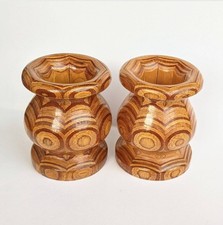 Segmented Polywood Vases Handmade Wood Unique Craftsmanship
