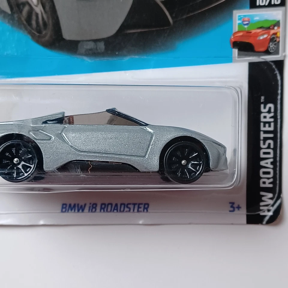 Hot Wheels 2020 BMW i8 Roadster 156/250 – HW Roadsters 10/10 – Silver Intl Card - Image 2 of 4