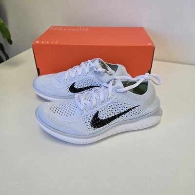 Nike Free RN Flyknit 2018 White Platinum Women's Size [942839