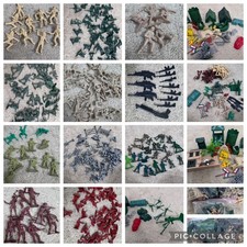 290 Toy Soldiers Military Playset 3.5 lb Lot Army Men Cowboys Indians Figures