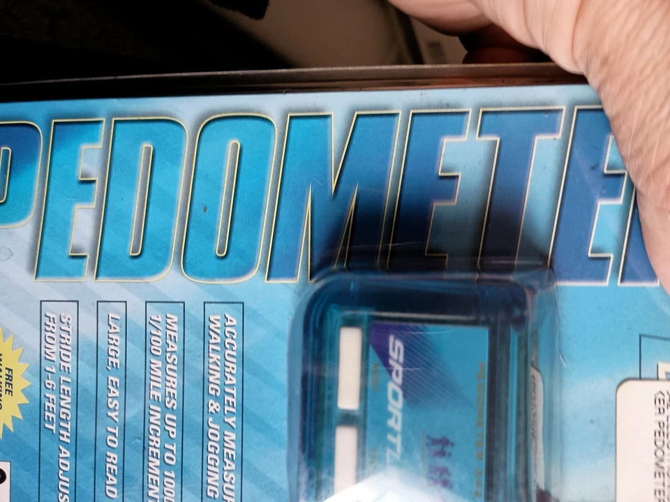 Sportline Electronic Pedometer 342 Measures Distance Large Display Belt Clip - Image 4 of 4