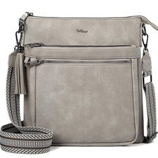 Women's Leather Crossbody Bags Anti Theft Purses RFID Blocking Handbags Trend...