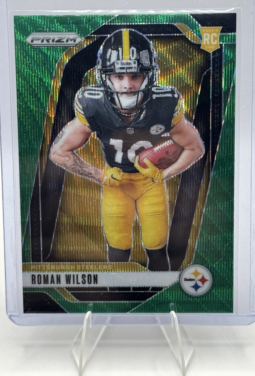 Roman Wilson 2024 Panini Prizm - Green Wave Prizm Variation Rookie Card# 35