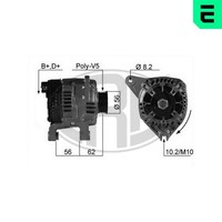 ERA Lichtmaschine Generator Lima 210218A FüR 106 1C CitroËN 1A Peugeot Micra 14V