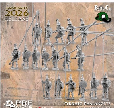 Ancient Pyrrhic Phalangite Set 3d printed Wargaming Miniatures 1:35