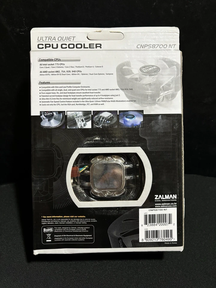 Zalman CNPS8700 NT Ultra Quiet CPU Cooler USED - Image 2 of 4