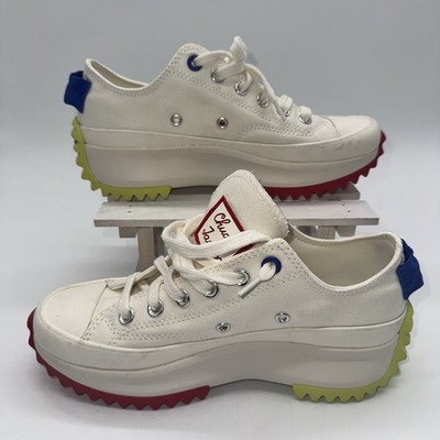 SIZE 7 WOMENS - Converse Run Star Hike Platform Low Shoes Sneaker Red A08196C