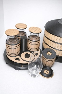 Blind Whiskey Tasting Set with 4 Glasses Bourbon Wine Beer Flight