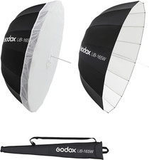 UB-165W 65" 165Cm White Inner Parabolic Deep Reflective Umbrella