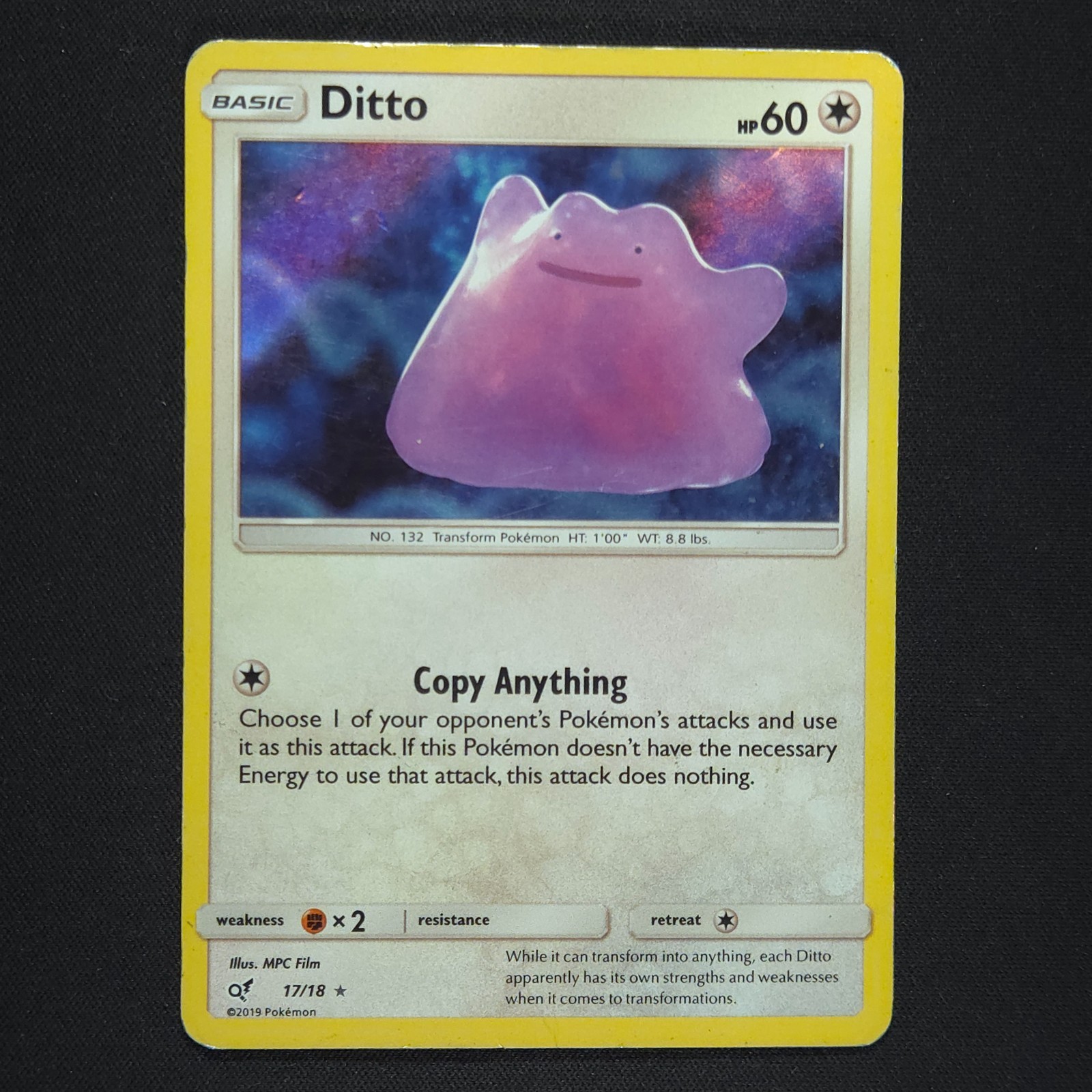 Ditto 17/18 - Detective Pikachu - Pokemon Card