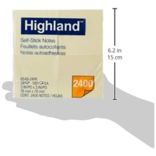 Yellow Sticky Notes, 3x3 Inches, 24 Pads x 8 Packs