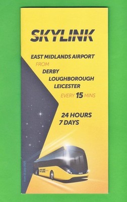 Kinchbus Fahrplan ~ Skylink - Leicester & Derby to East Midlands Airport - 2025