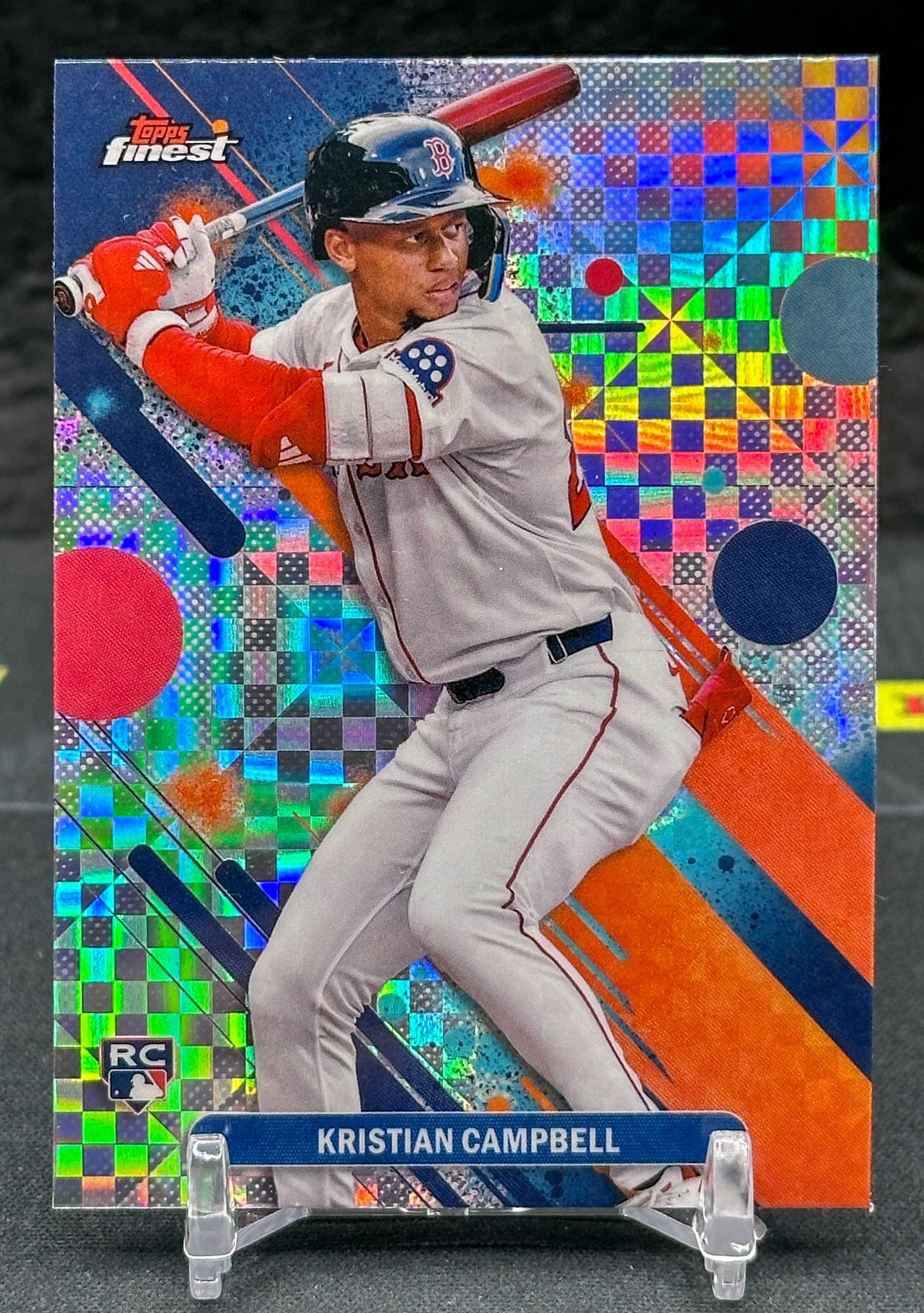 2025 Topps Finest - Common Kristian Campbell #98 Checkerboard Refractor (RC)