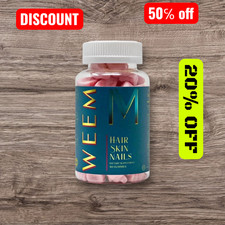 WEEM Hair Skin and Nails Gummies - Supports Healthy Hair - Vegan biotin Vitamins
