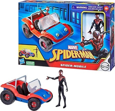 Marvel Spider-Man Spider-Mobile Fahrzeug + Miles Morales Figur Hasbro F5620