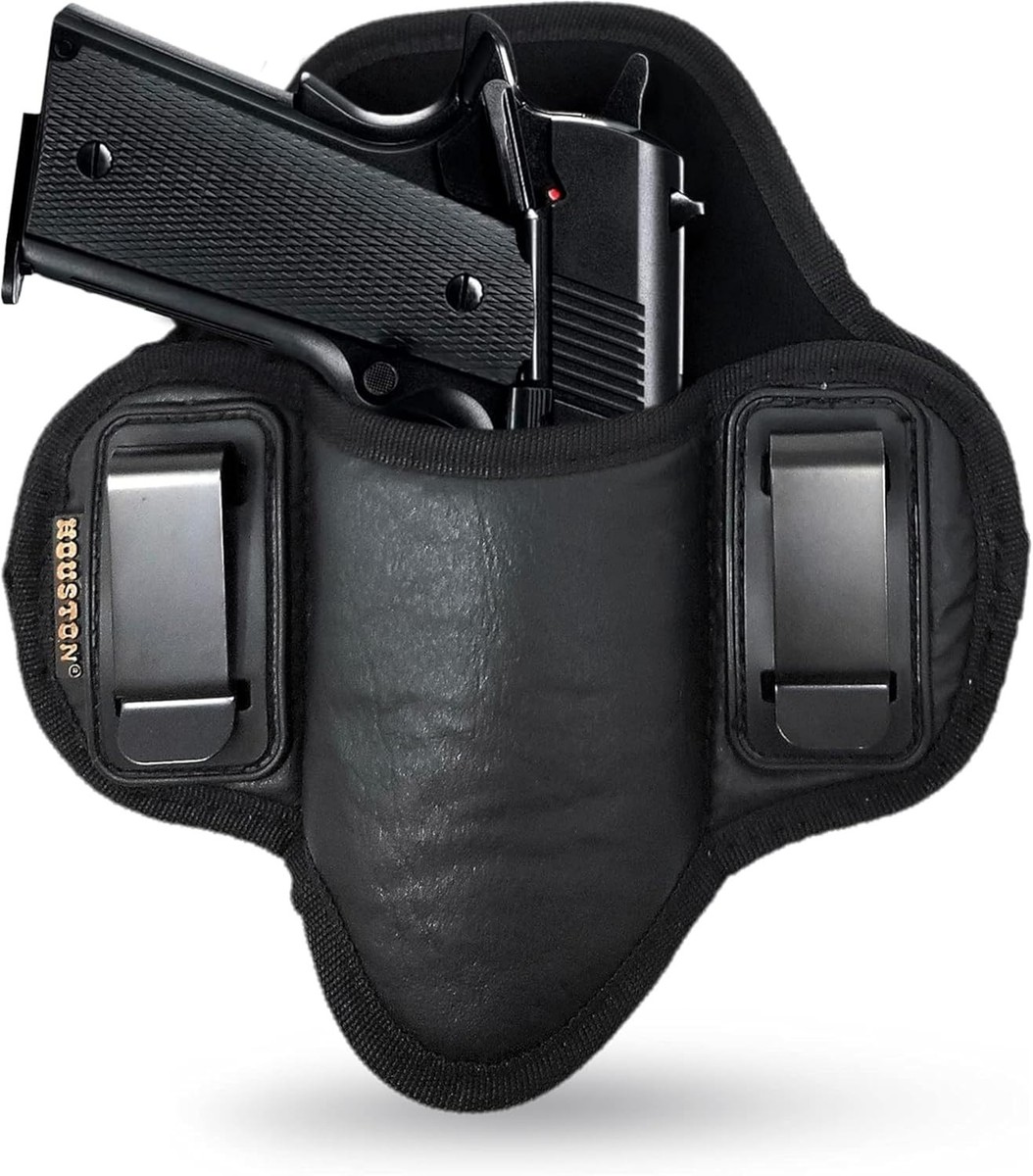 IWB Dual Clip Pancake Concealed Gun Holster - Houston Eco Leather