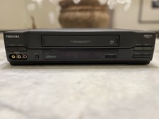 Toshiba M-672 VHS VCR 4 Head Hi-Fi Stereo VCR Plus Tested Working No Remote
