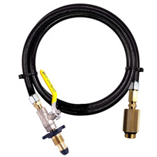 LPG Tank Filling Set, 2 m, to Fill Tank, Gas Cylinder & hand wheel soft nose pol