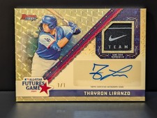 Marketplace image: Thayron Liranzo Bowman's Best All-Star Futures Autograph Relic Superfractor 1/1