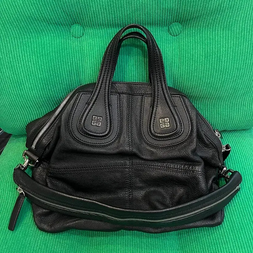 Givenchy Nightingale Silver Medium Bag Leather Shoulder Bag thumbnail 5