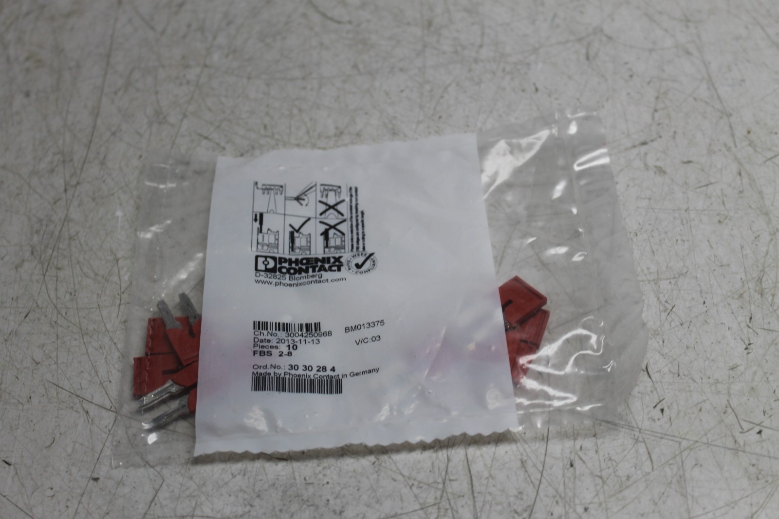 Phoenix Contact FBS 2-8 Plug-In Jumper 3030284 (Pack of 10) New
